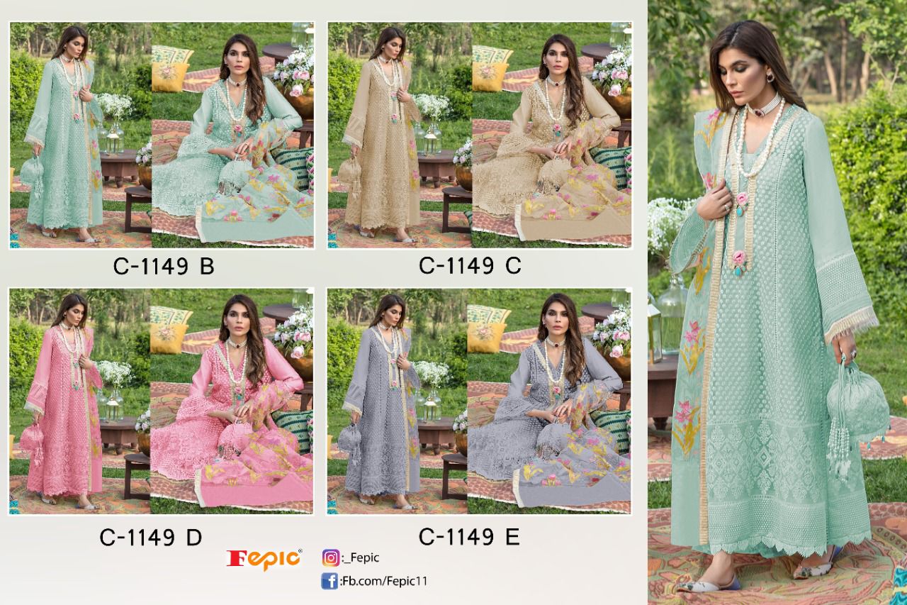 fepic rosemeen c 1149 net elegant salwar suit catalog