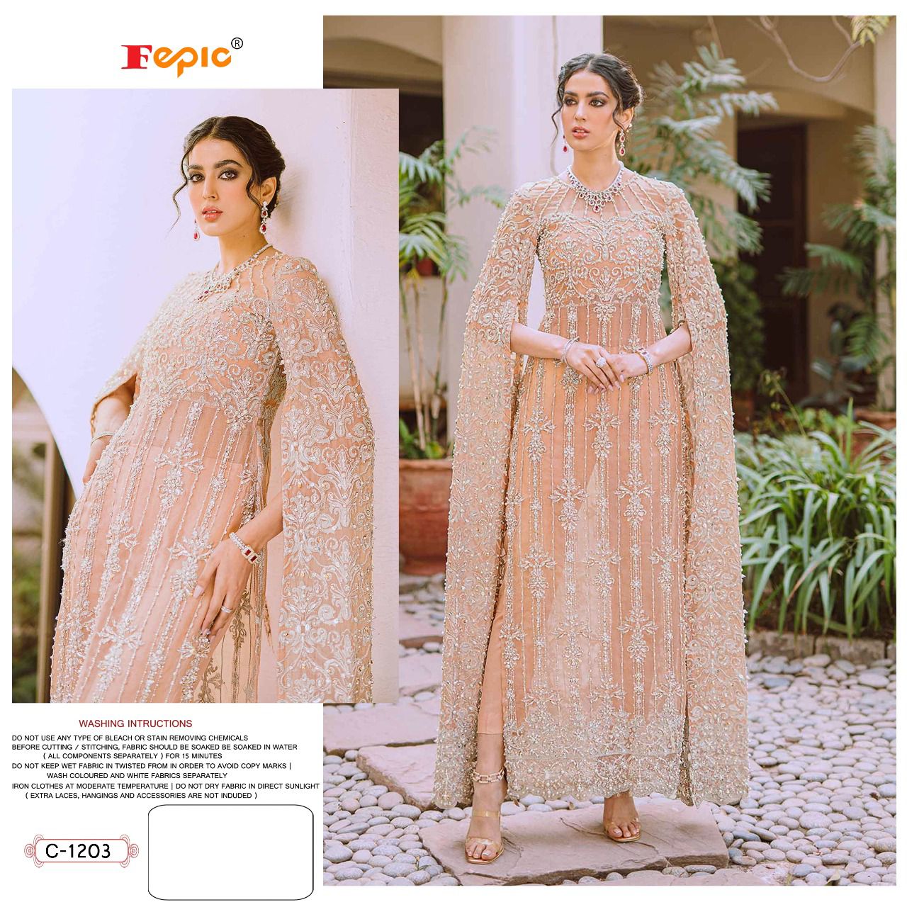 fepic rosemeen c 1203 net elegant salwar suit single