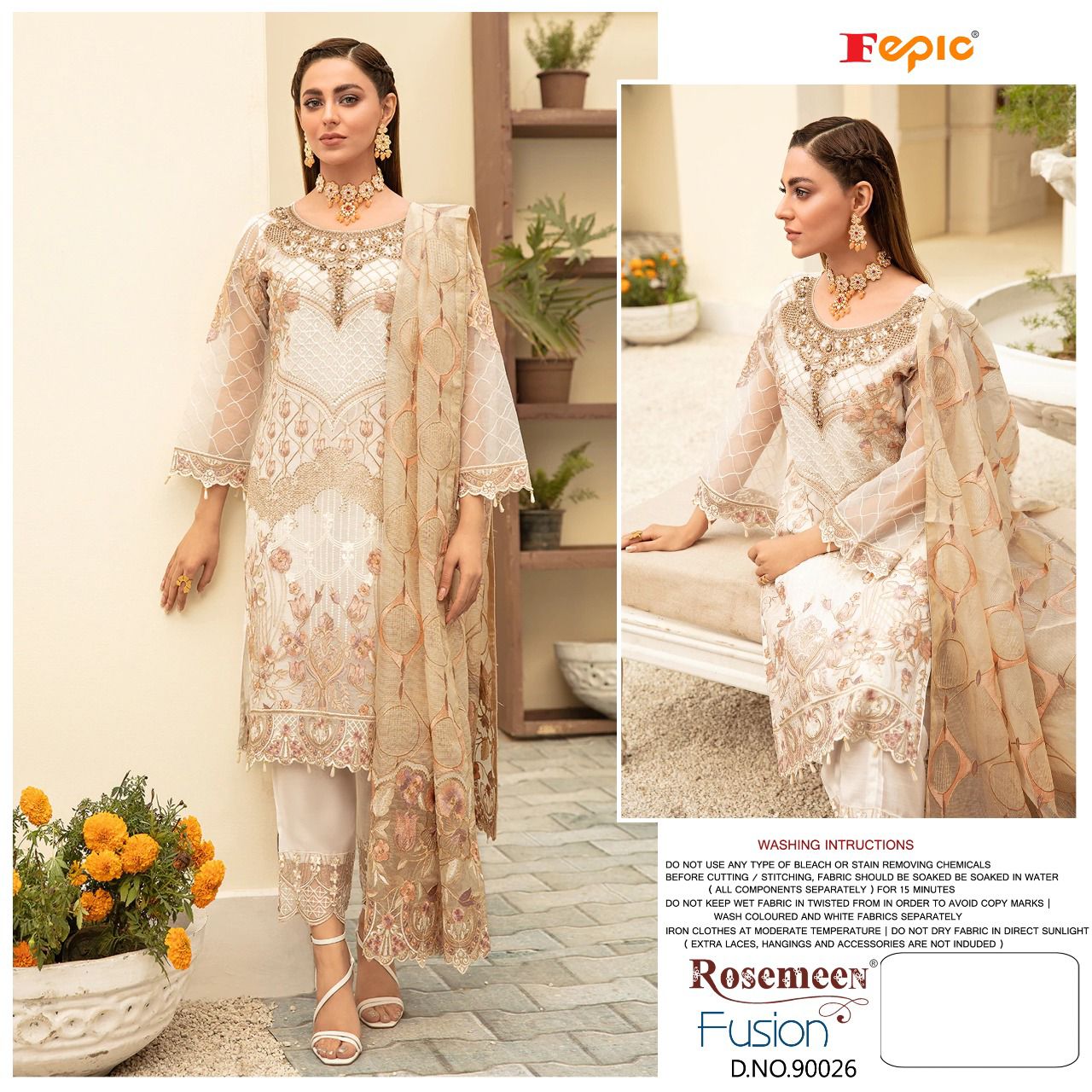 FEPIC Rosemeen 90026 Salwar Kameez Faux georgette Singles