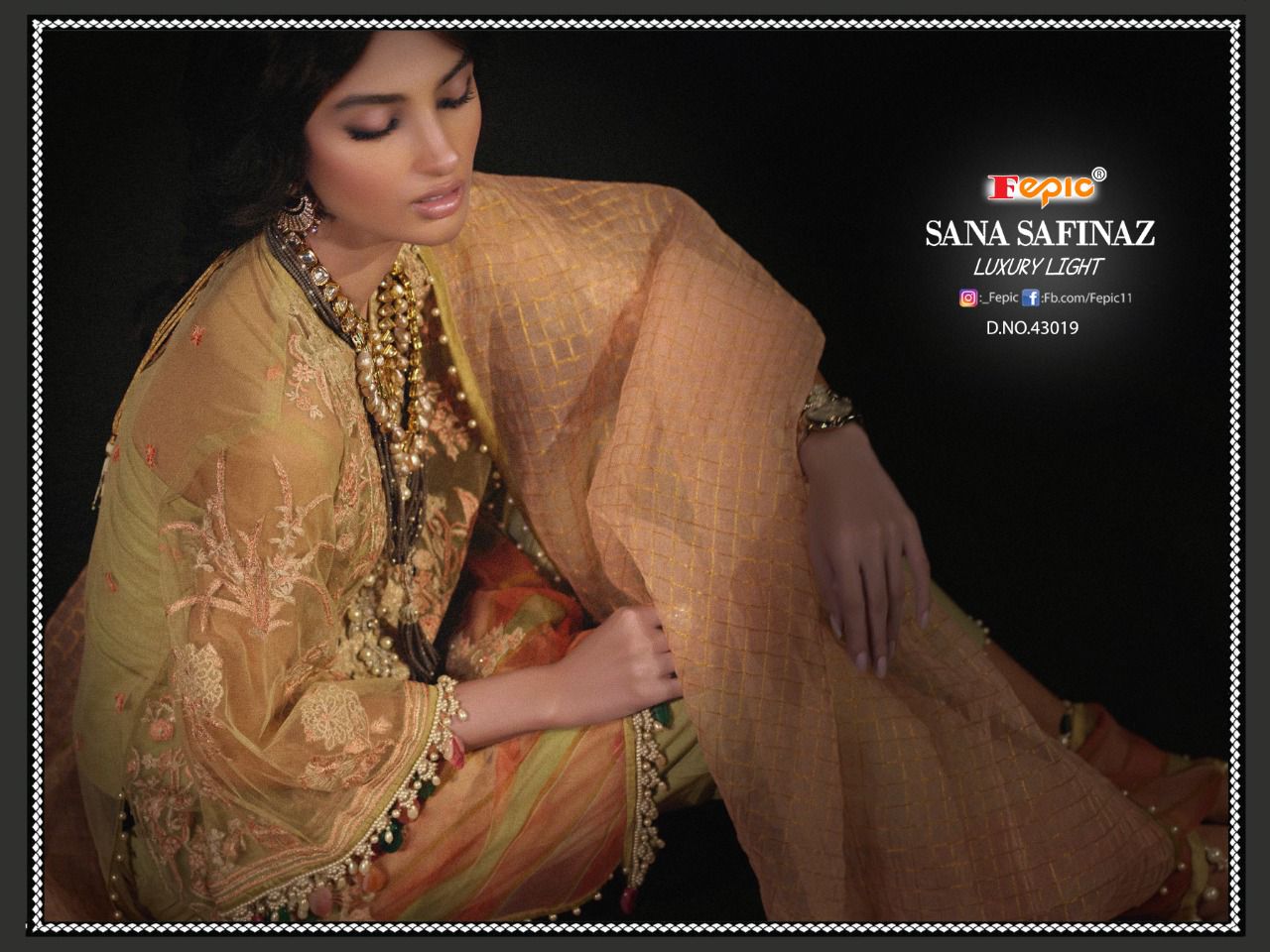 fepic rosemeen sana safinaz luxury light cotton regal look salwar suit catalog