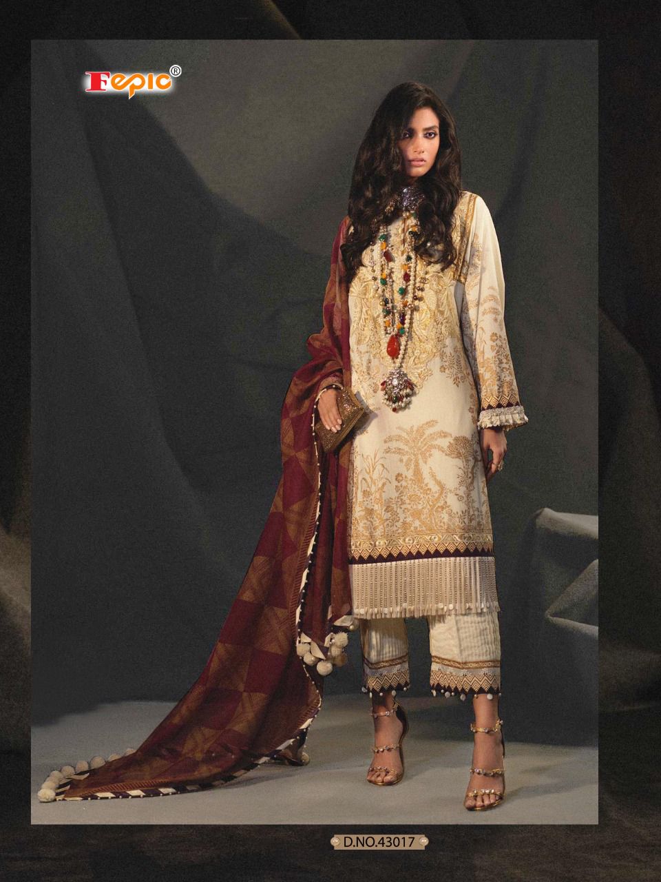 fepic rosemeen sana safinaz luxury light cotton regal look salwar suit catalog