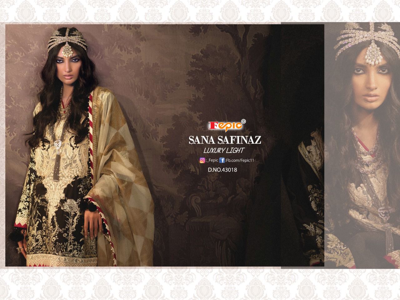 fepic rosemeen sana safinaz luxury light cotton regal look salwar suit catalog