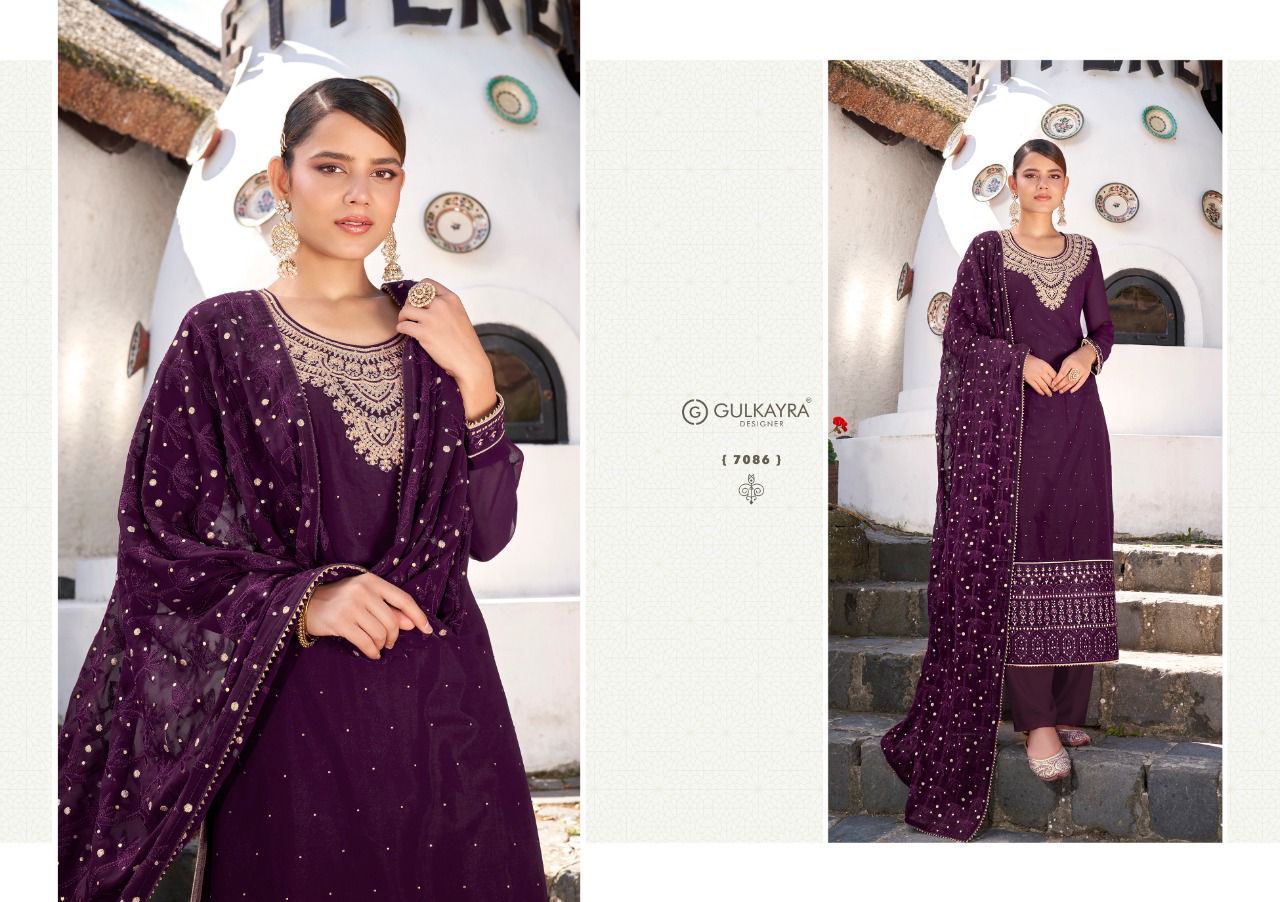 gulkayra disigner marya georgette astonishing look salwar suit catalog