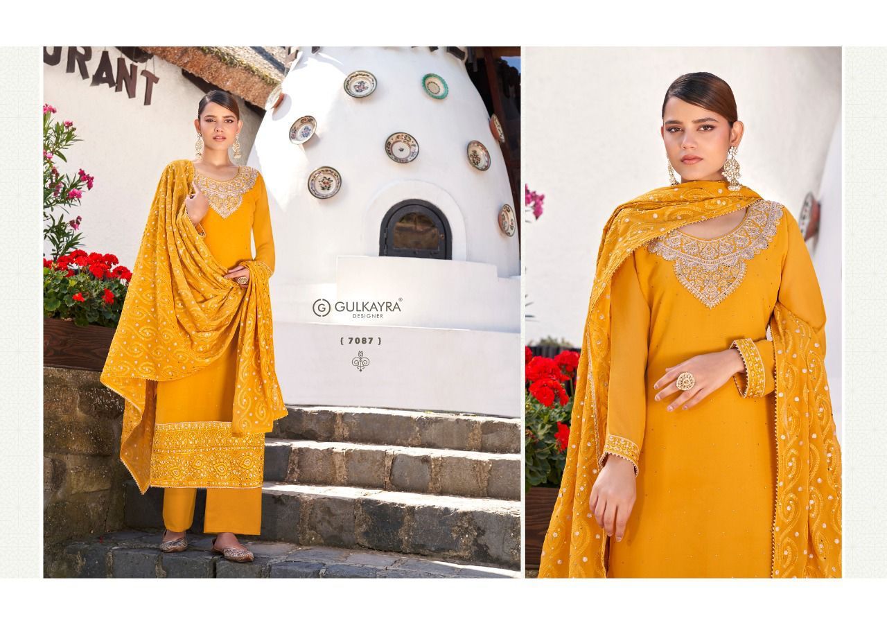 gulkayra disigner marya georgette astonishing look salwar suit catalog