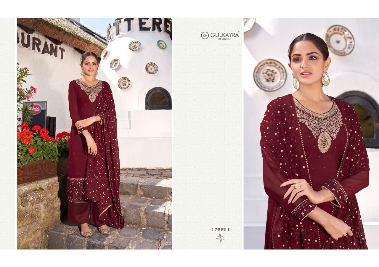 gulkayra disigner marya georgette astonishing look salwar suit catalog