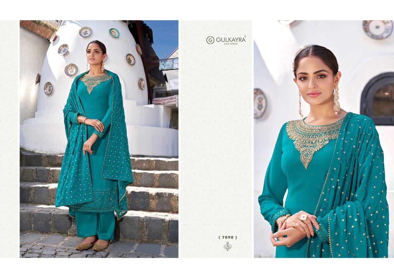 gulkayra disigner marya georgette astonishing look salwar suit catalog