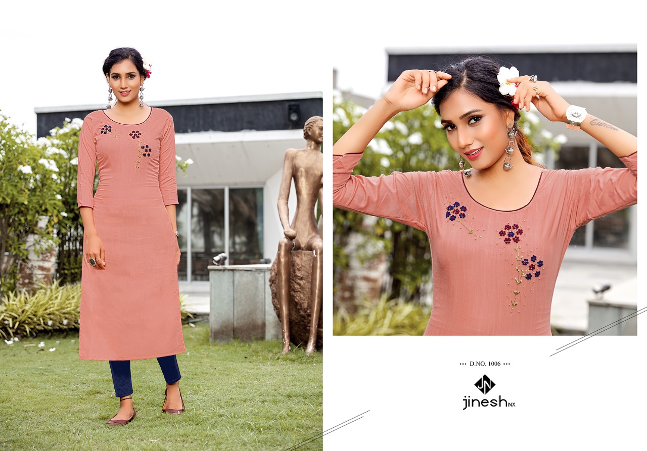 jinesh nx anamika vol 1 viscose astonishing kurti catalog