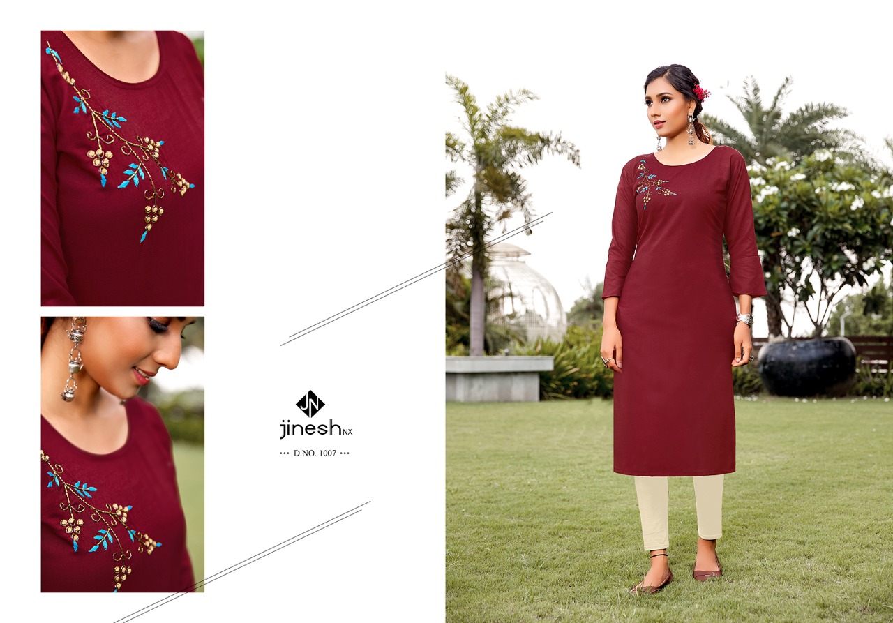 jinesh nx anamika vol 1 viscose astonishing kurti catalog