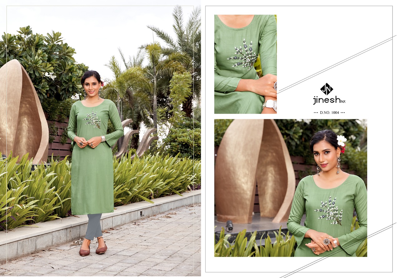 jinesh nx anamika vol 1 viscose astonishing kurti catalog