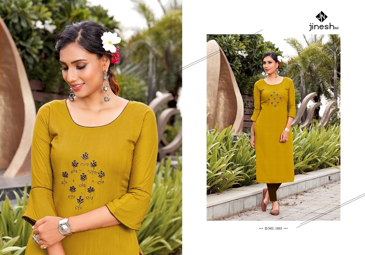 jinesh nx anamika vol 1 viscose astonishing kurti catalog