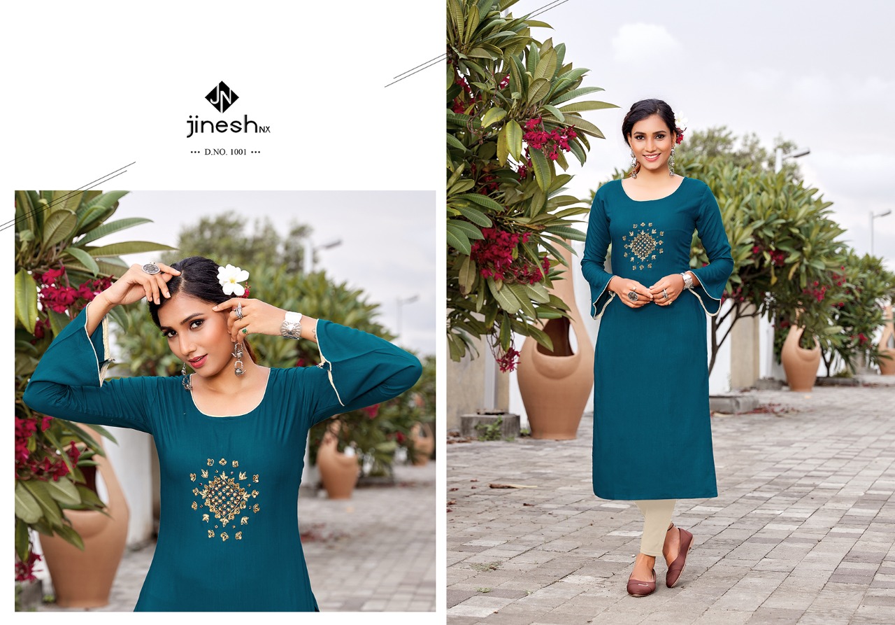 jinesh nx anamika vol 1 viscose astonishing kurti catalog