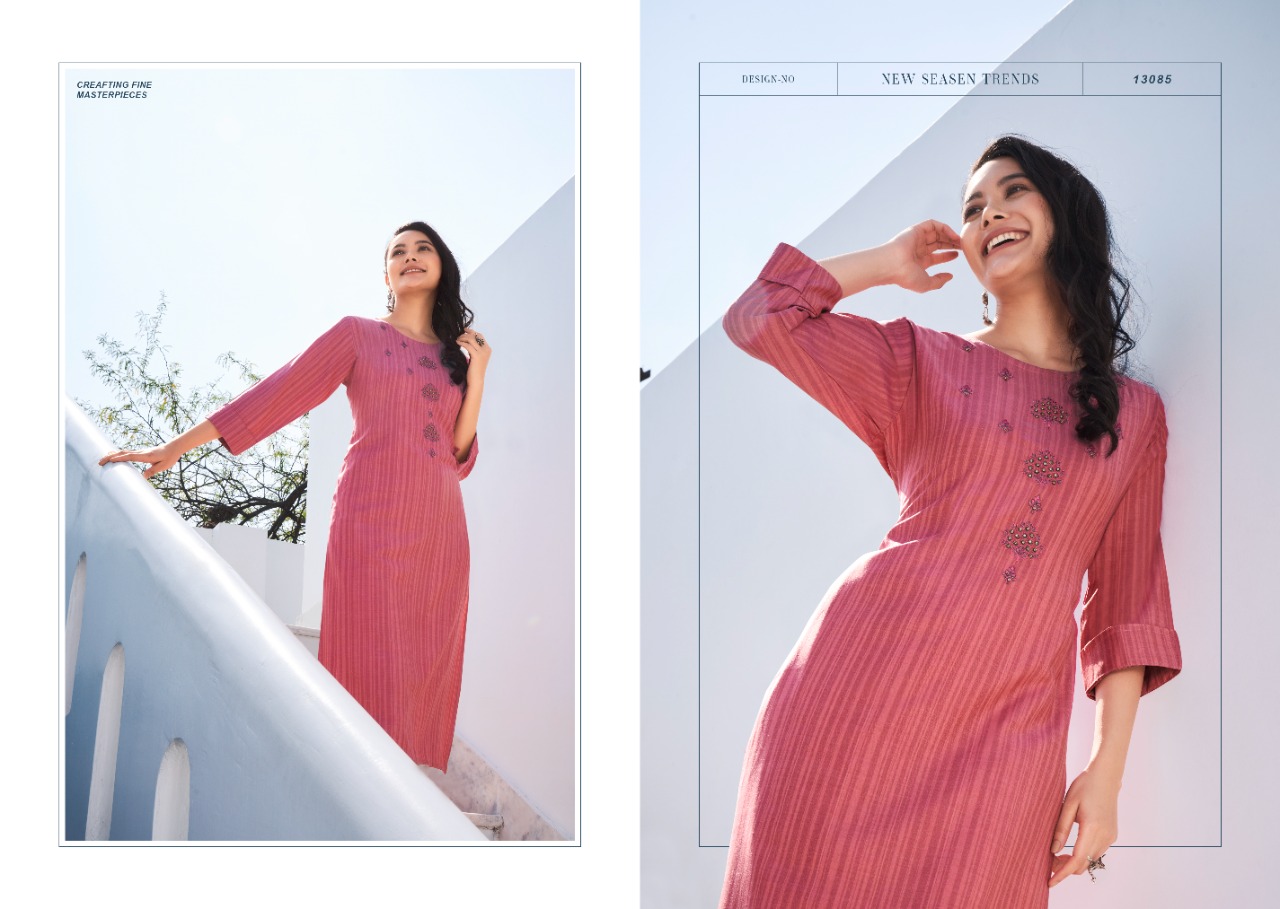 kalaroop by kajree treat rayon decent embroidary look kurti catalog