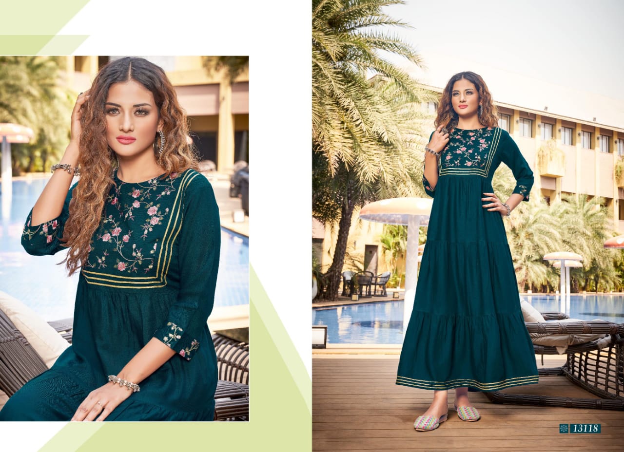 kalaroop by kajree zoya Vol 2 rayon astonishing look kurti catalog