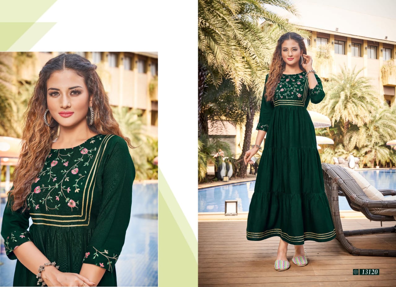 kalaroop by kajree zoya Vol 2 rayon astonishing look kurti catalog