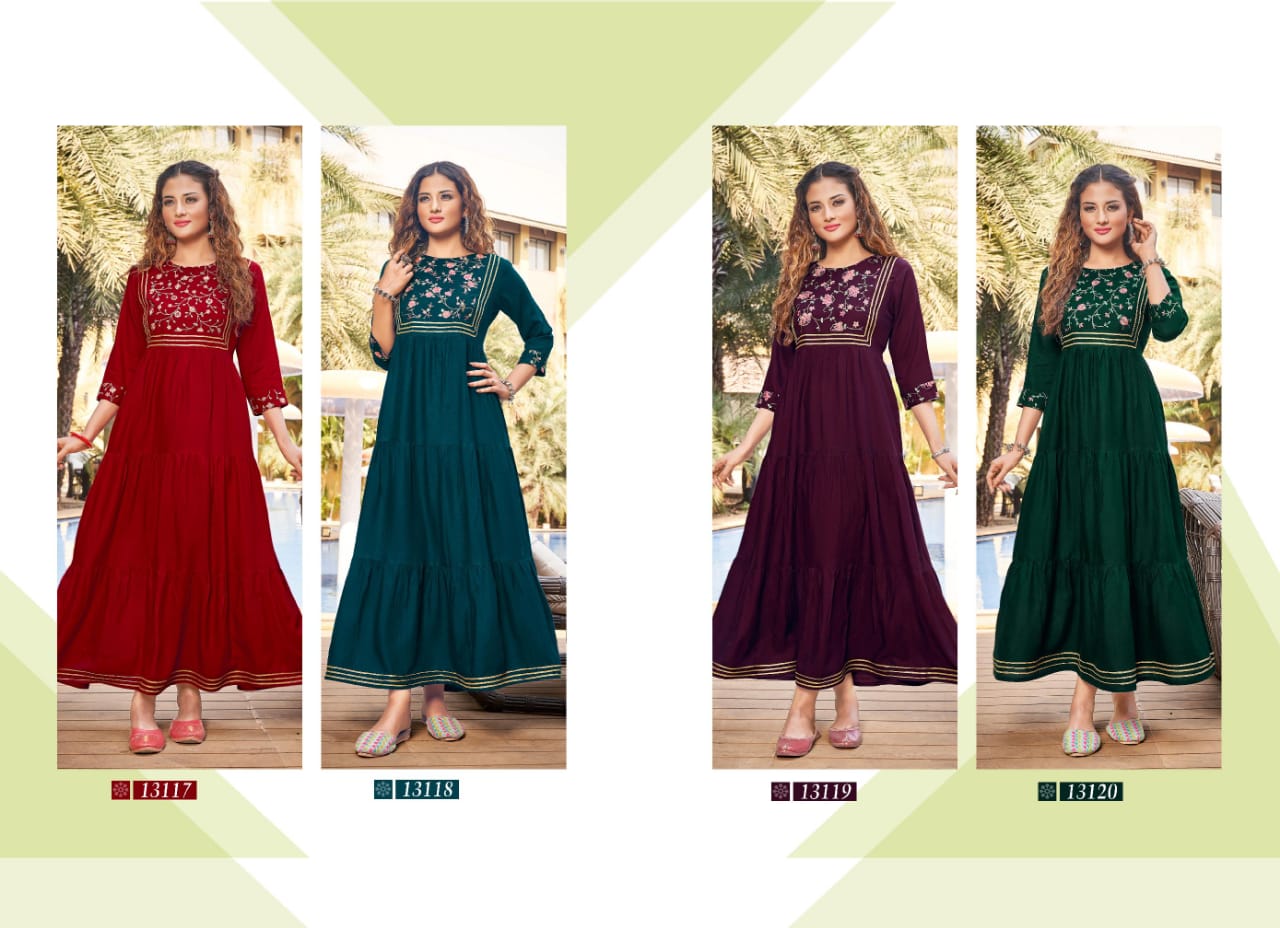 kalaroop by kajree zoya Vol 2 rayon astonishing look kurti catalog