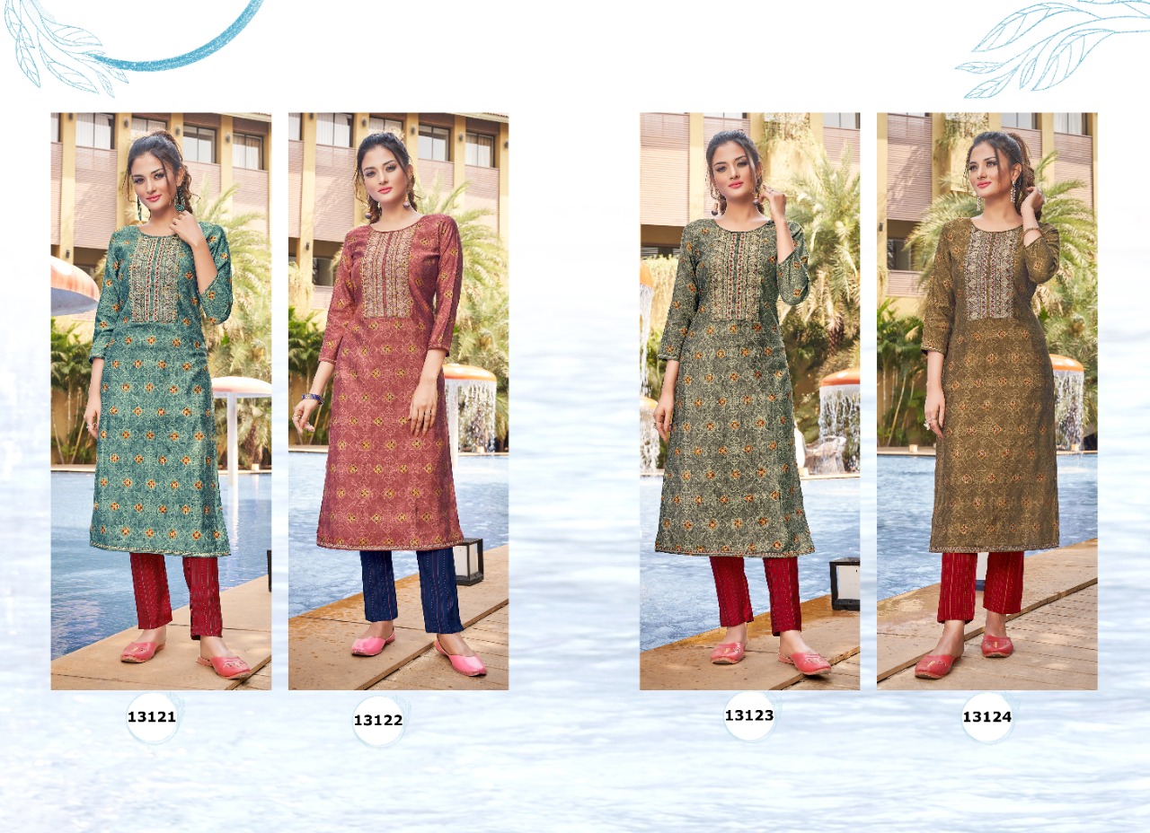 kivi kajree aston Pure Modaal Printed innovative style top pant catalog