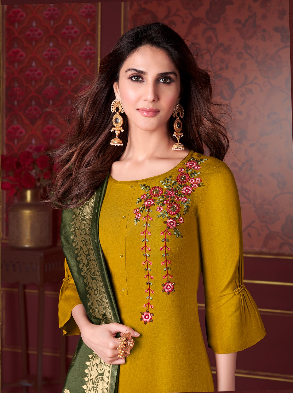 lily and lali modal silk viscose new and modern style top with bottom and dupatta catalog