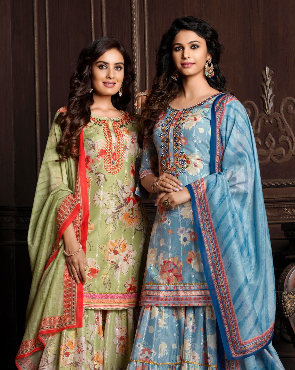 lily and lali olivia maslin new and modern style top with bottom and dupatta catalog