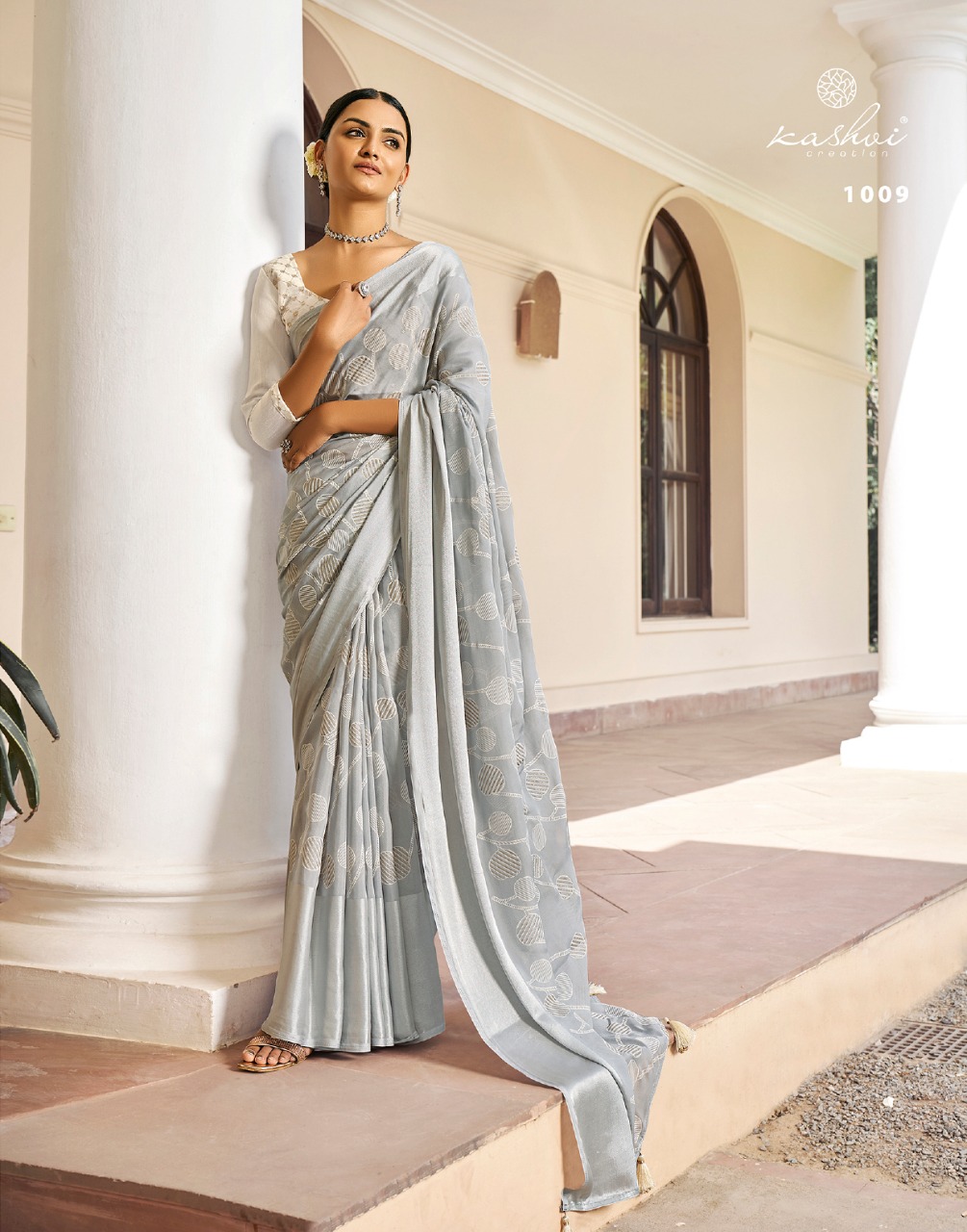 lt kashvi creation ajra silk innovative print saree catalog