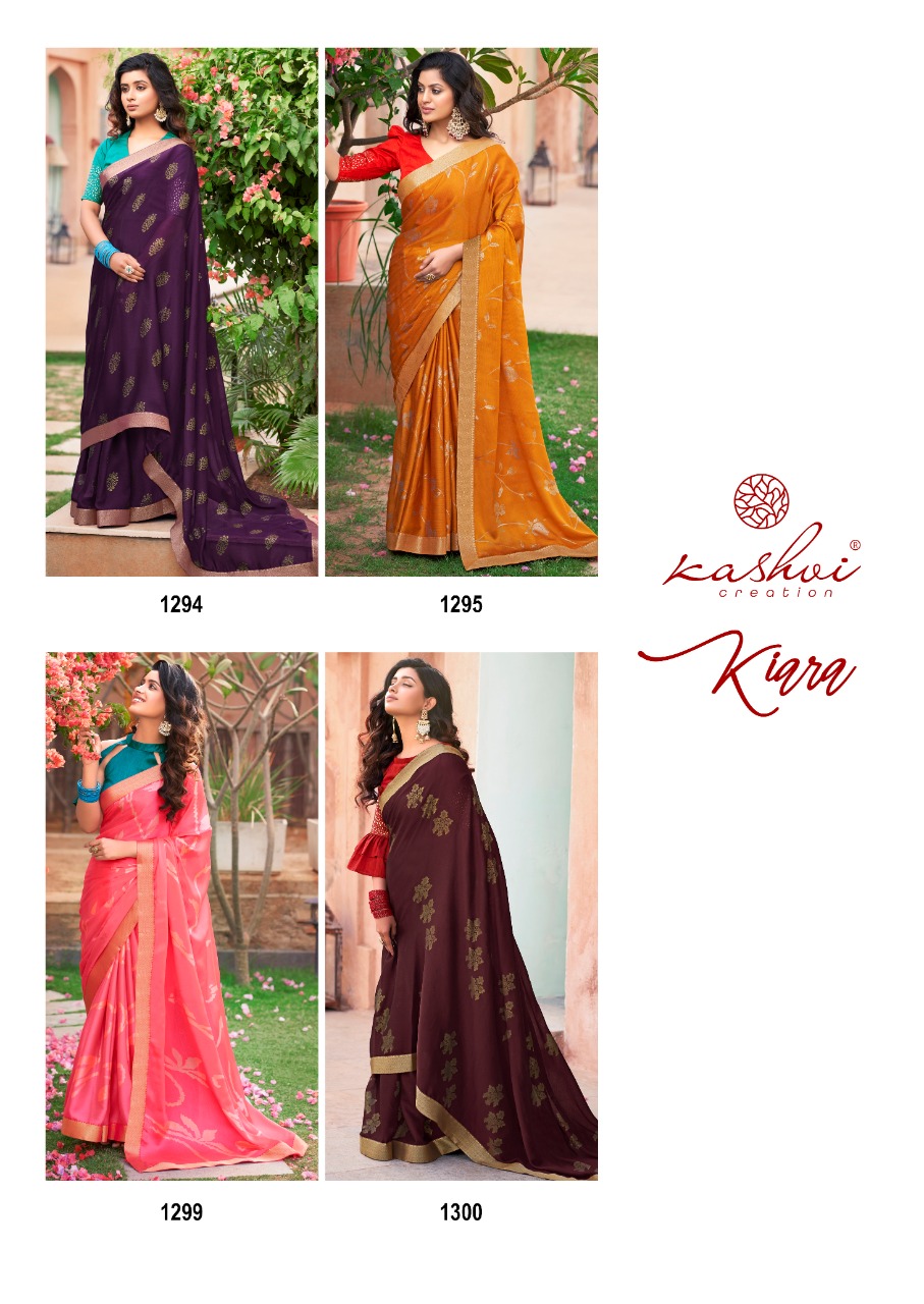 lt kashvi creation kaira moss innovative print saree catalog