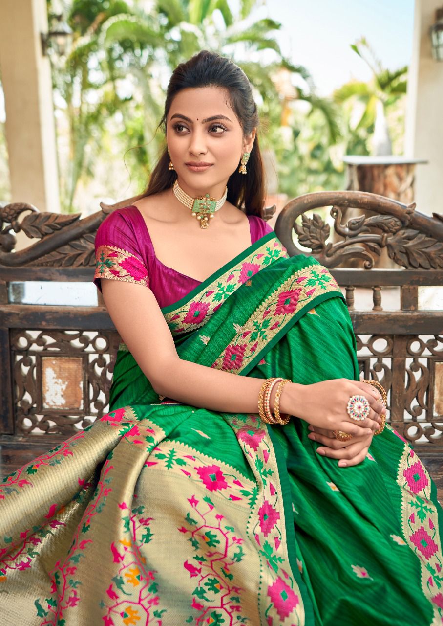 lt revanta trihsa cotton silk regal look saree catalog