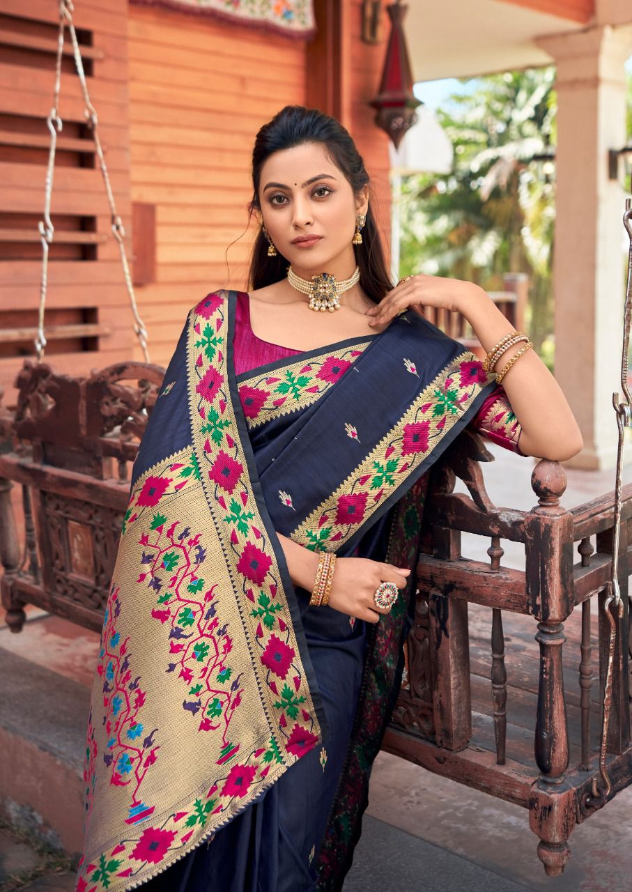 lt revanta trihsa cotton silk regal look saree catalog