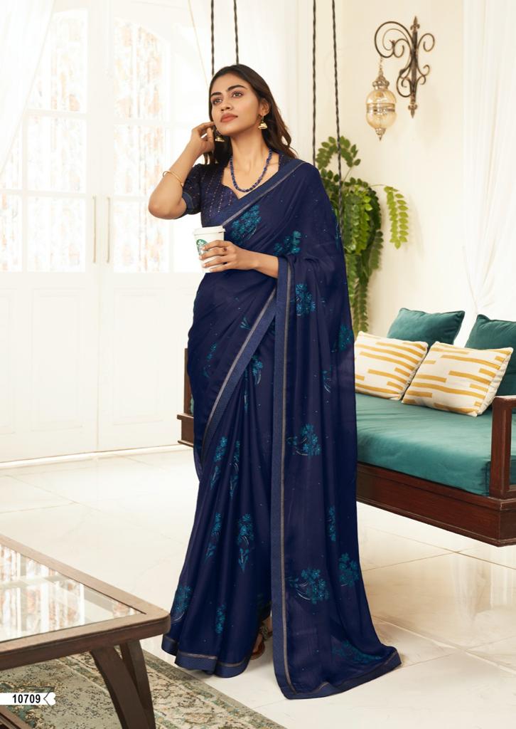 lt saree grace moss chiffon graceful print saree catalog