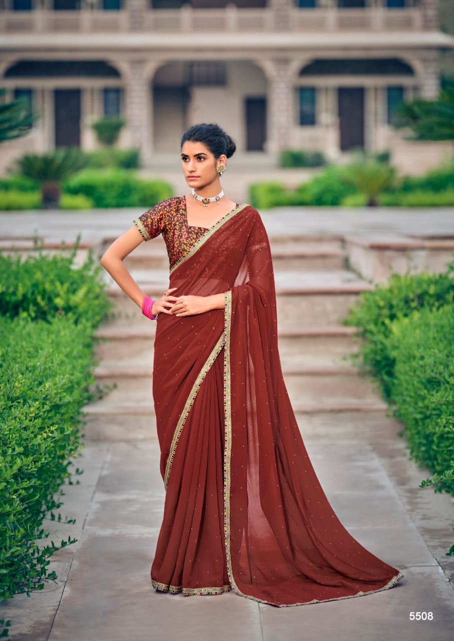 lt saree gunjan chiffon graceful look saree catalog