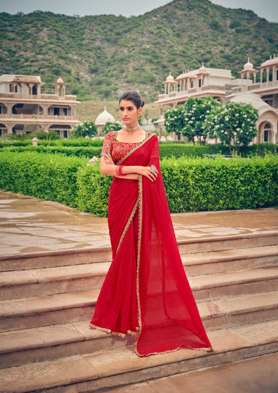 lt saree gunjan chiffon graceful look saree catalog