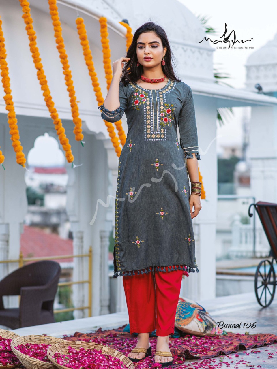 mayur bunaai rayon attractive kurti catalog