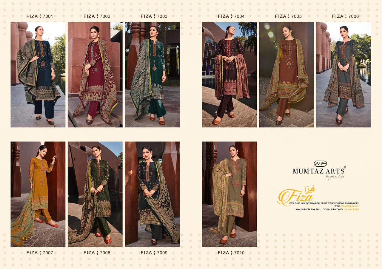 mumtaz art fiza Jam satin exclusive look salwar suit catalog