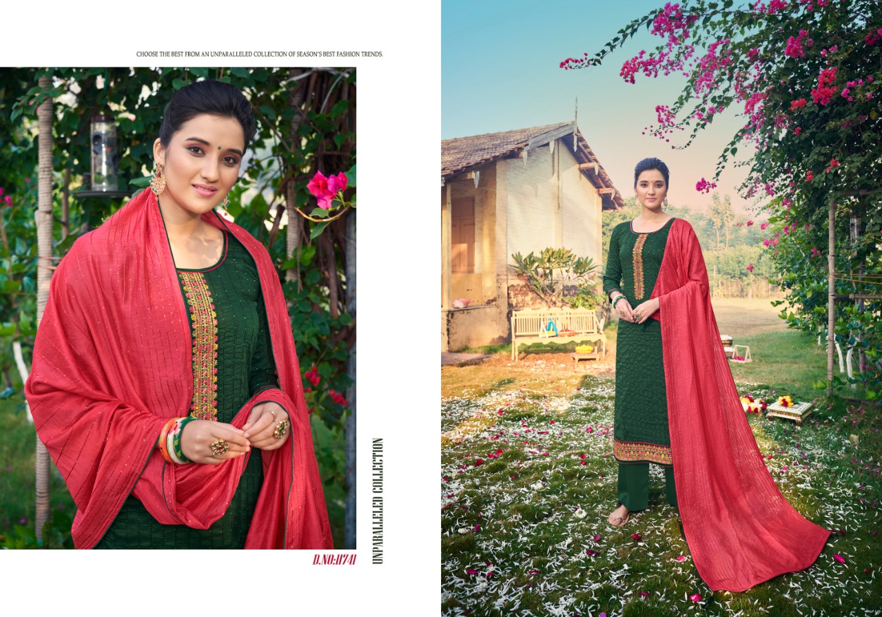 panch ratna aagaman vol 3 silk decent look salwar suit catalog