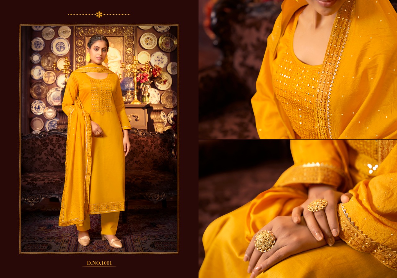 panch ratna prathna jam silk catchy look salwar suit catalog