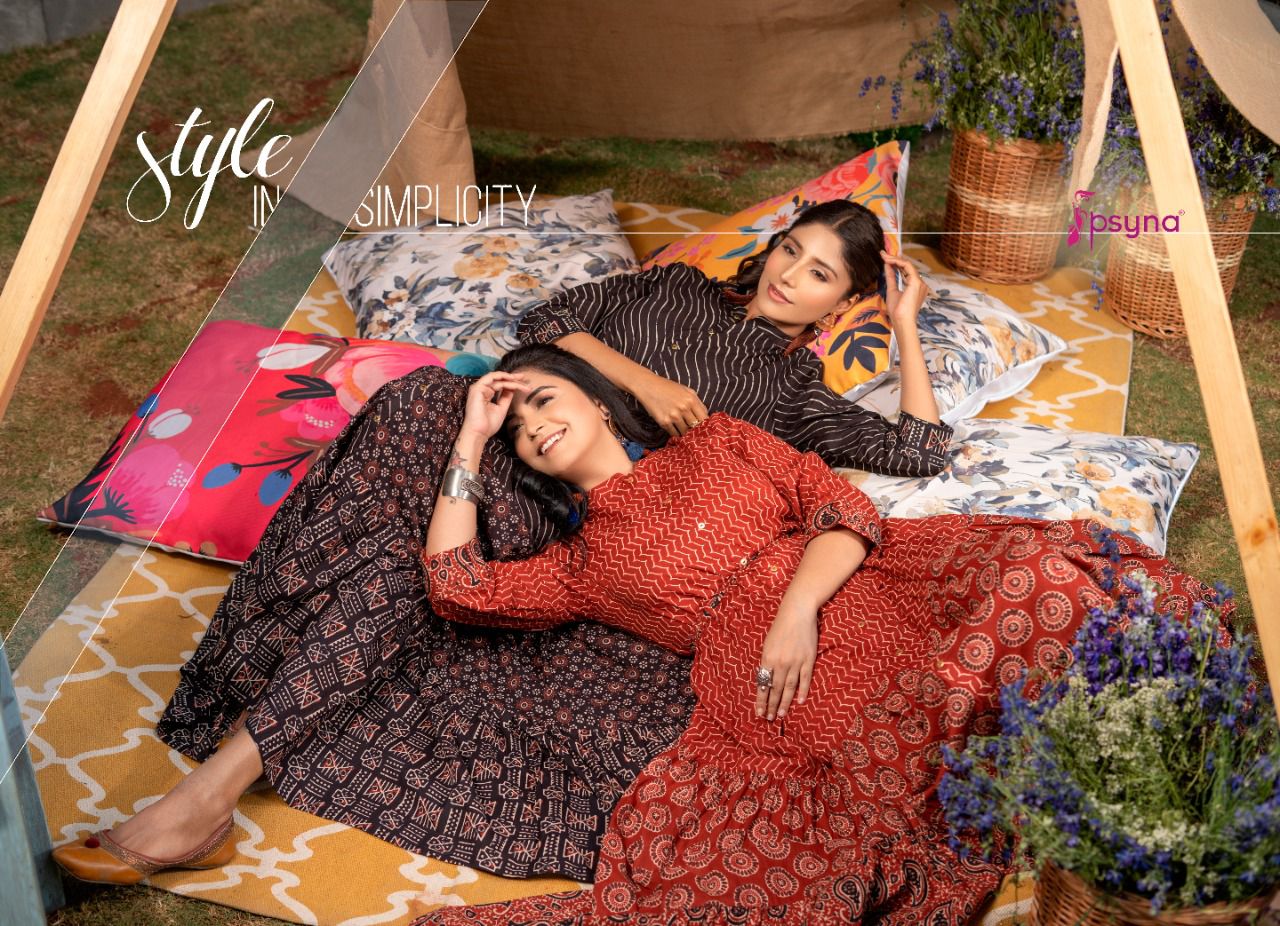 psyna Phool Vol 5 cotton cambric Beautiful look anarkali kurta catalog