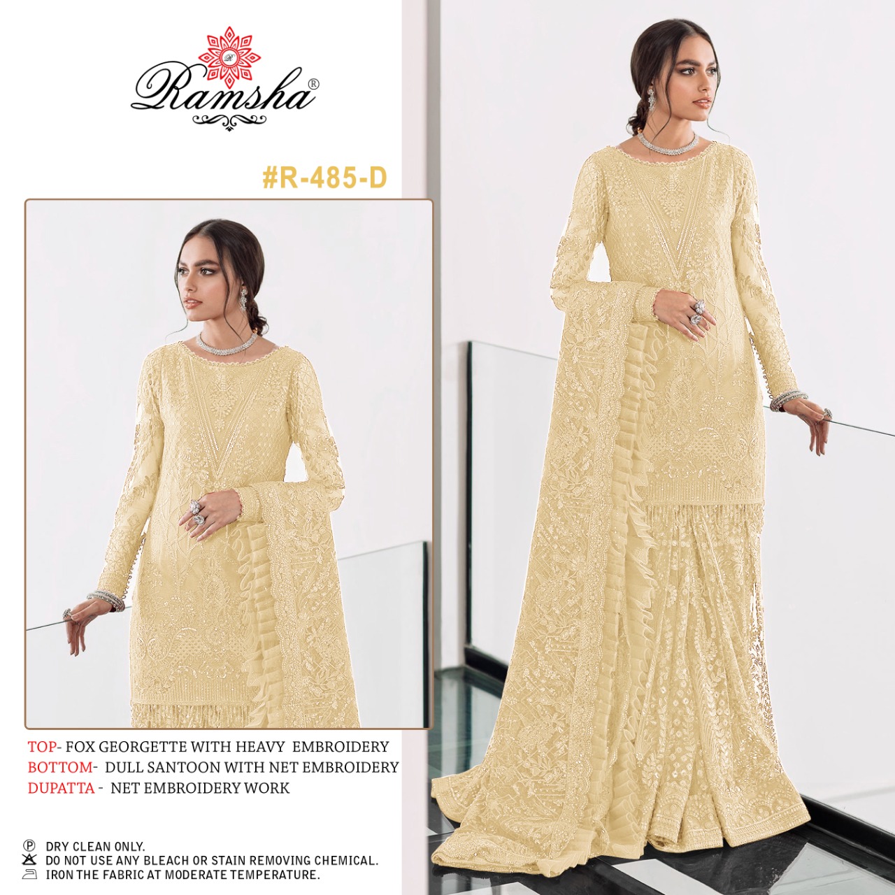 Ramsha RAMSHA R-485 D Salwar Kameez Georgette Singles