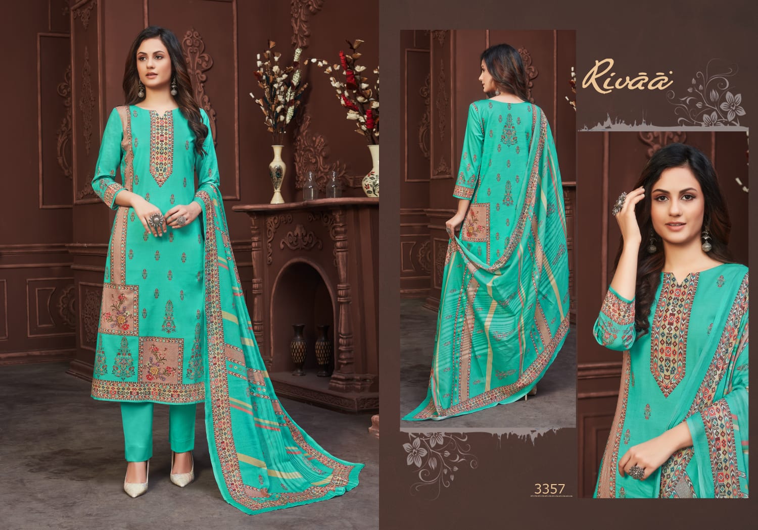 rivaa Bemitex aarzoo cotton astonising look salwar suit catalog