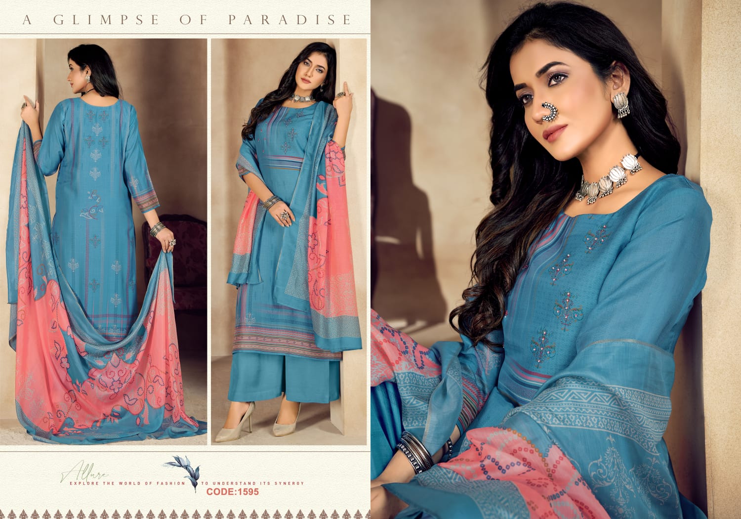 Rivaa kanaklata silk classic trendy look salwar suit catalog