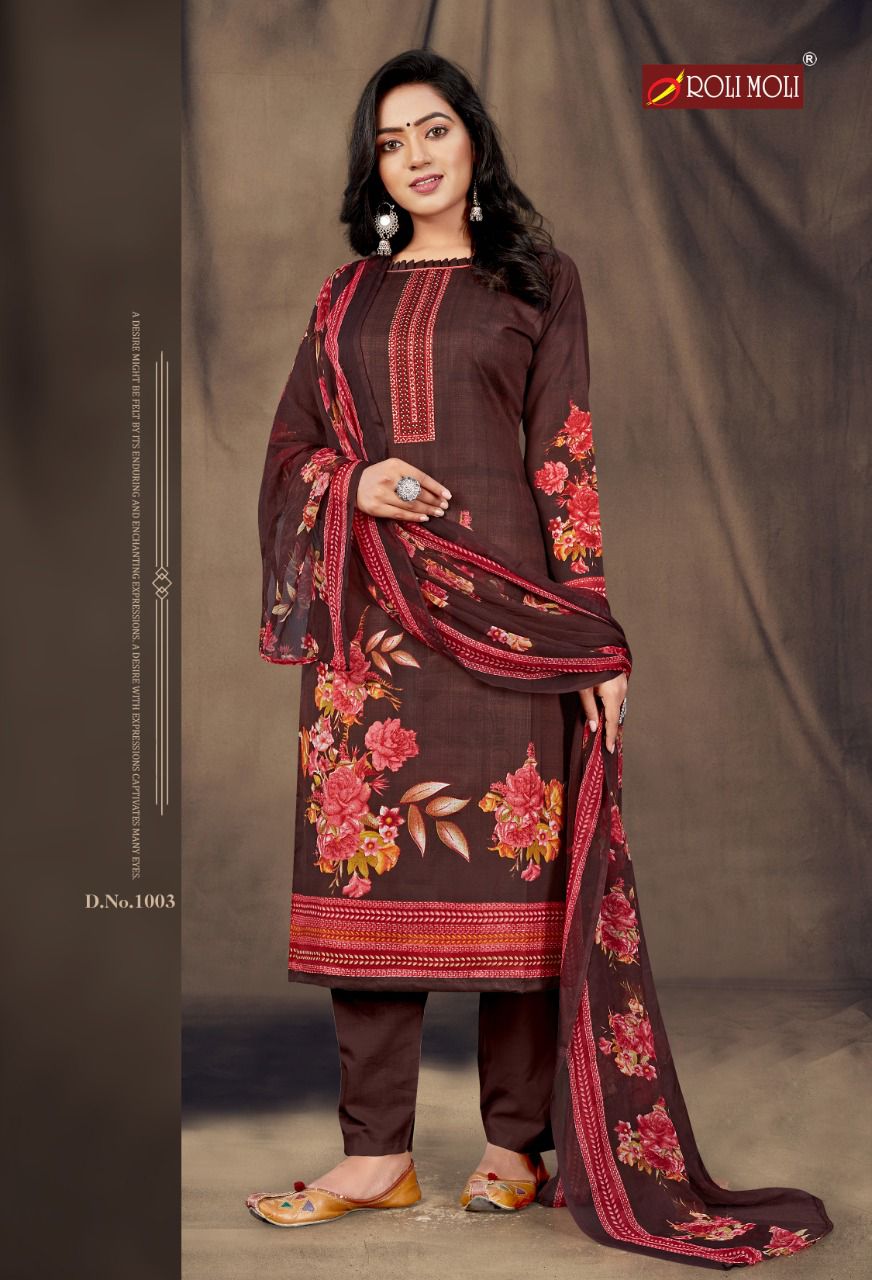 roli moli creation mallika indo affordable price salwar suit catalog