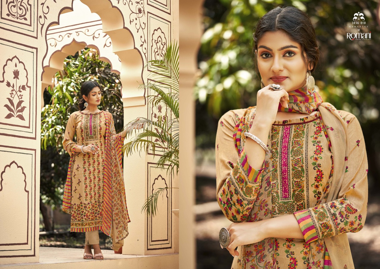 romani niharika vol 2 cotton gorgeous look salwar suit catalog