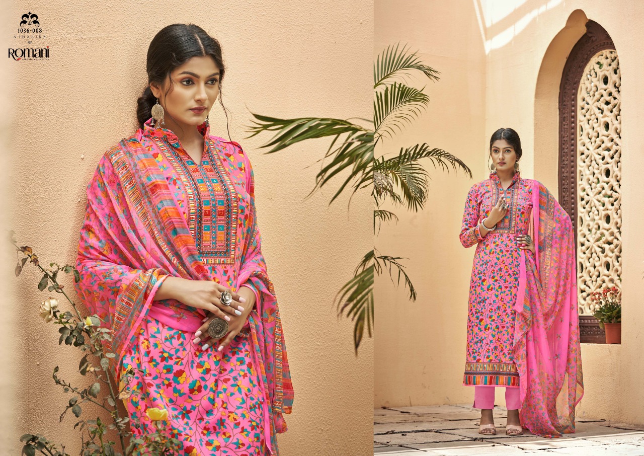 romani niharika vol 2 cotton gorgeous look salwar suit catalog