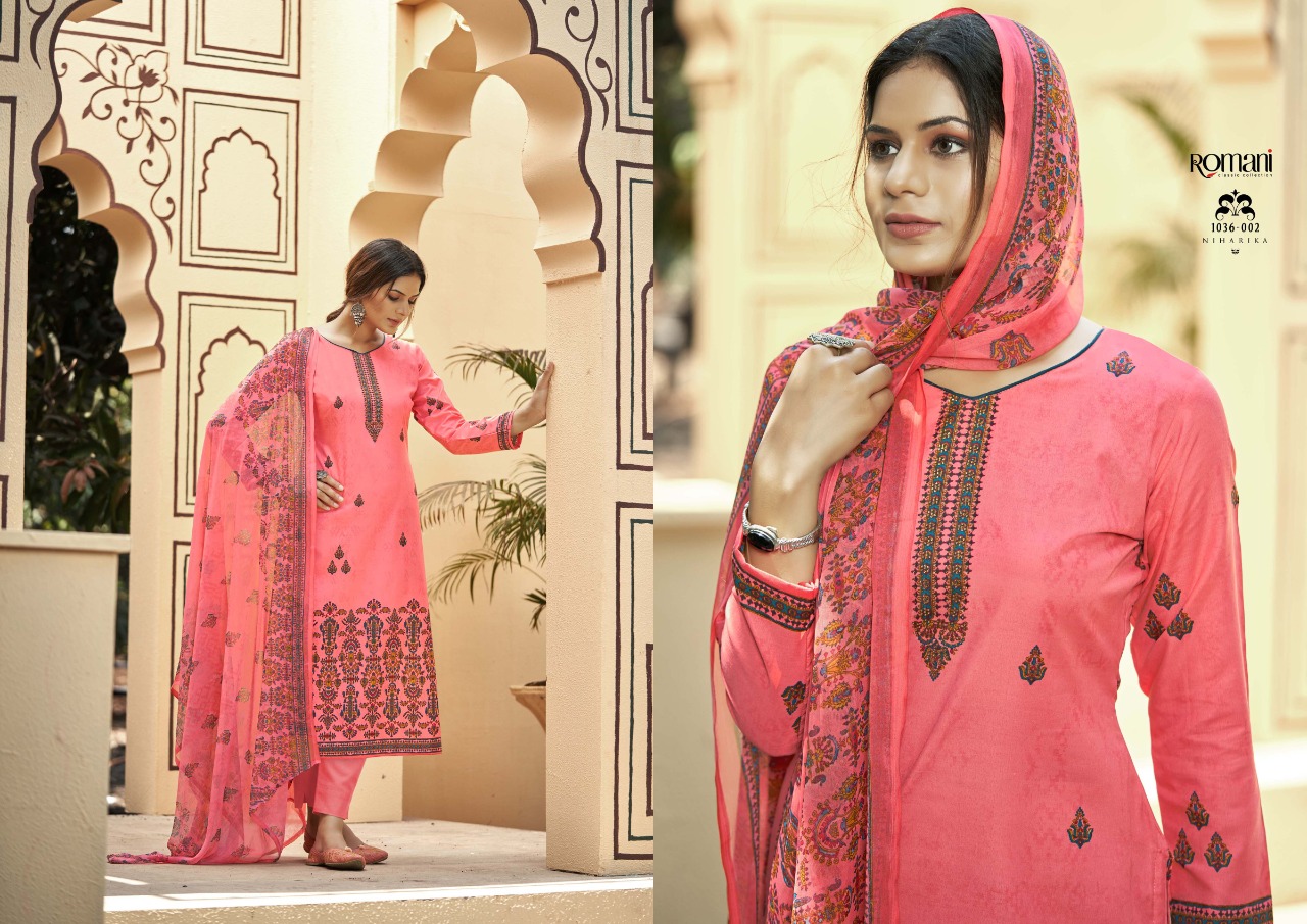 romani niharika vol 2 cotton gorgeous look salwar suit catalog