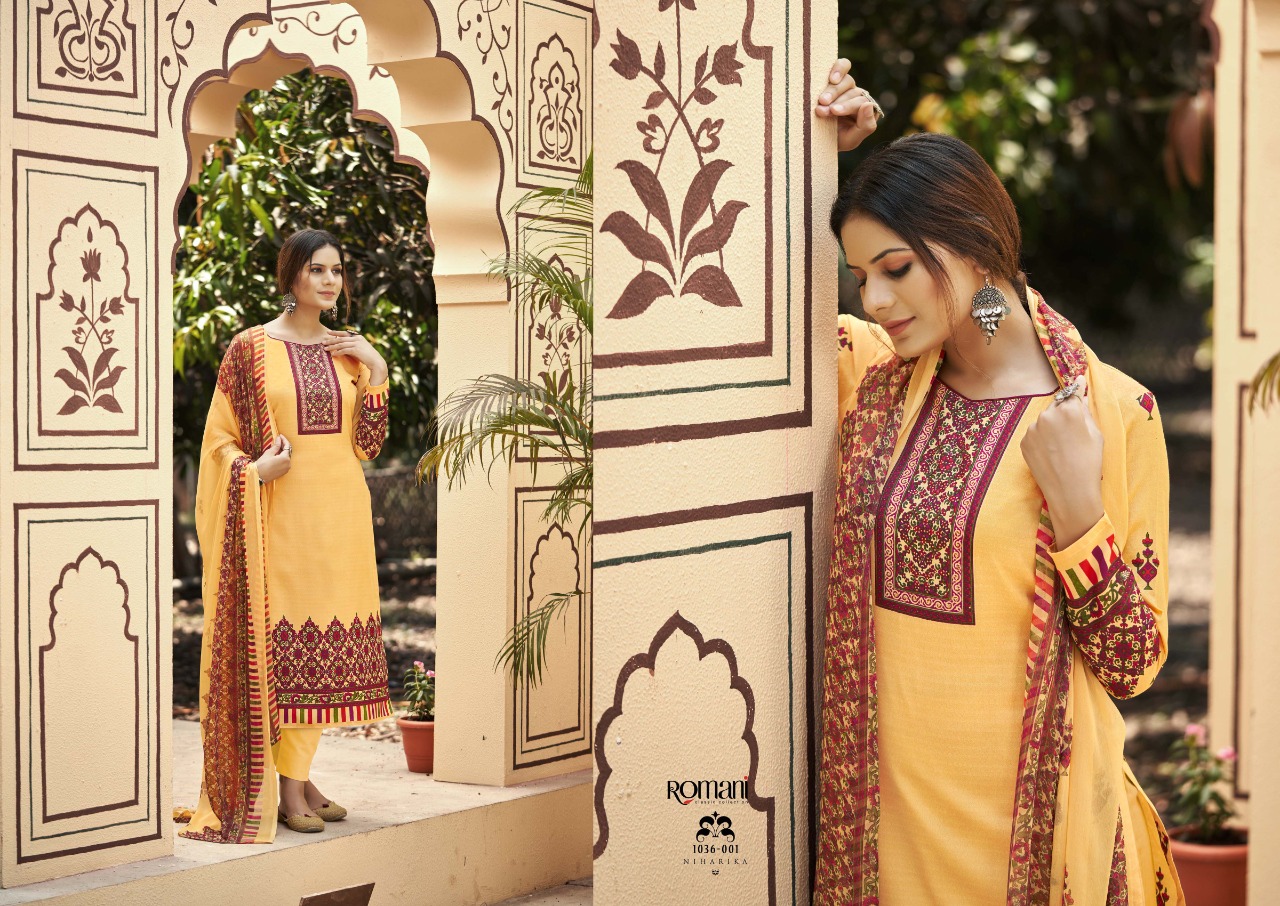 romani niharika vol 2 cotton gorgeous look salwar suit catalog