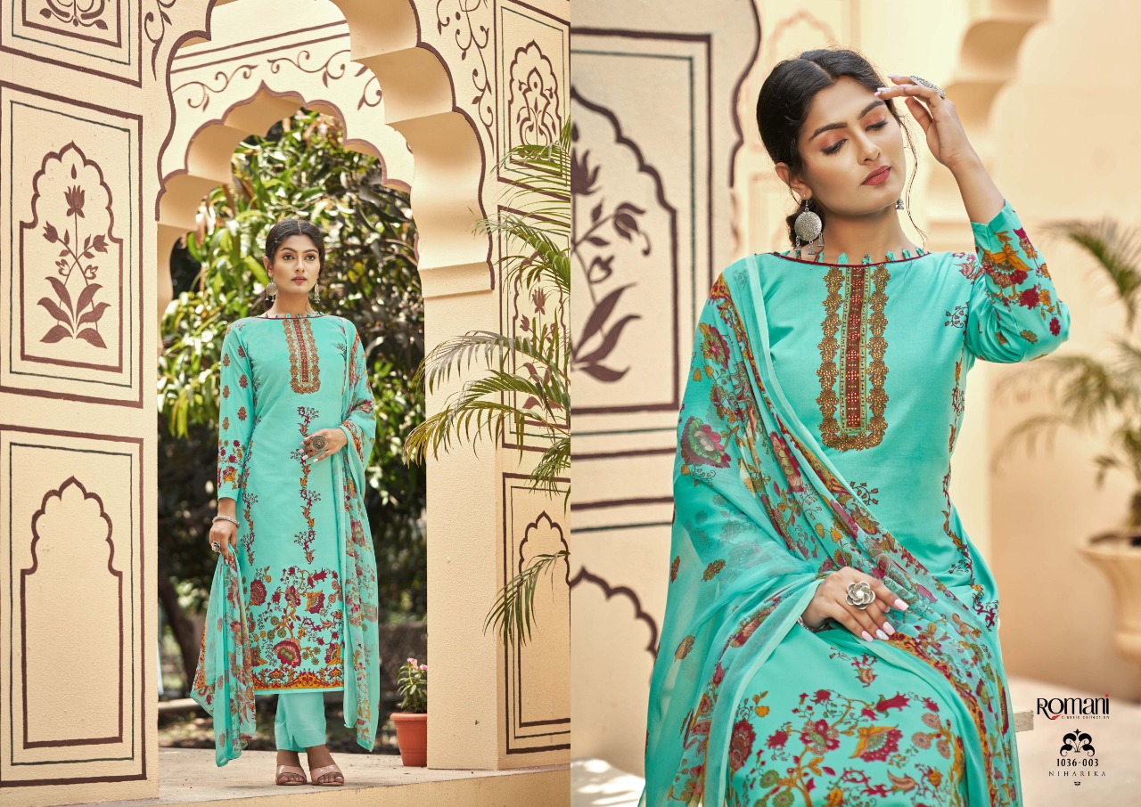 romani niharika vol 2 cotton gorgeous look salwar suit catalog