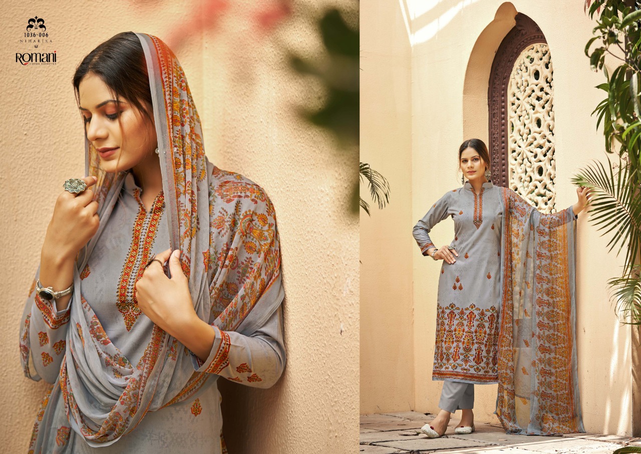 romani niharika vol 2 cotton gorgeous look salwar suit catalog