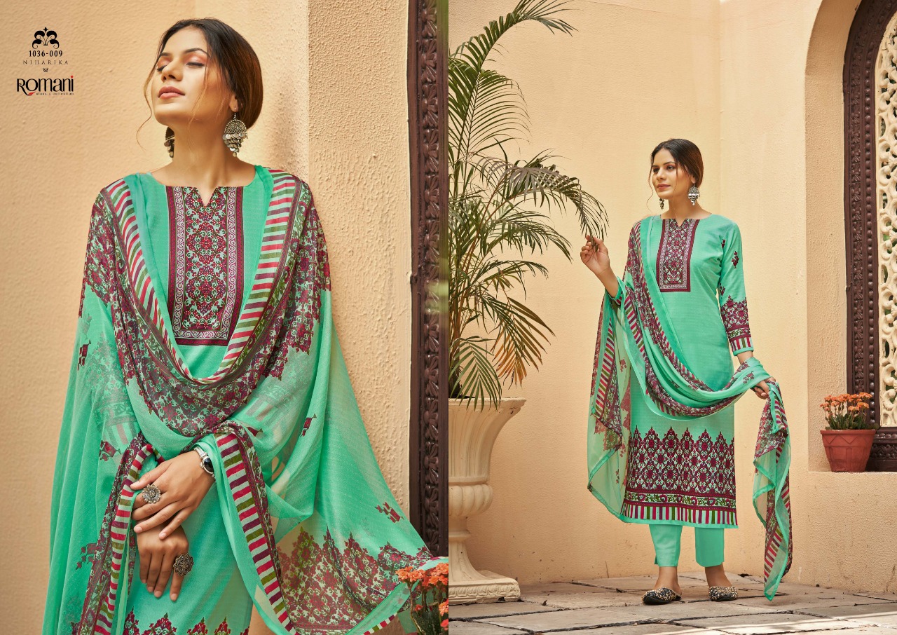 romani niharika vol 2 cotton gorgeous look salwar suit catalog