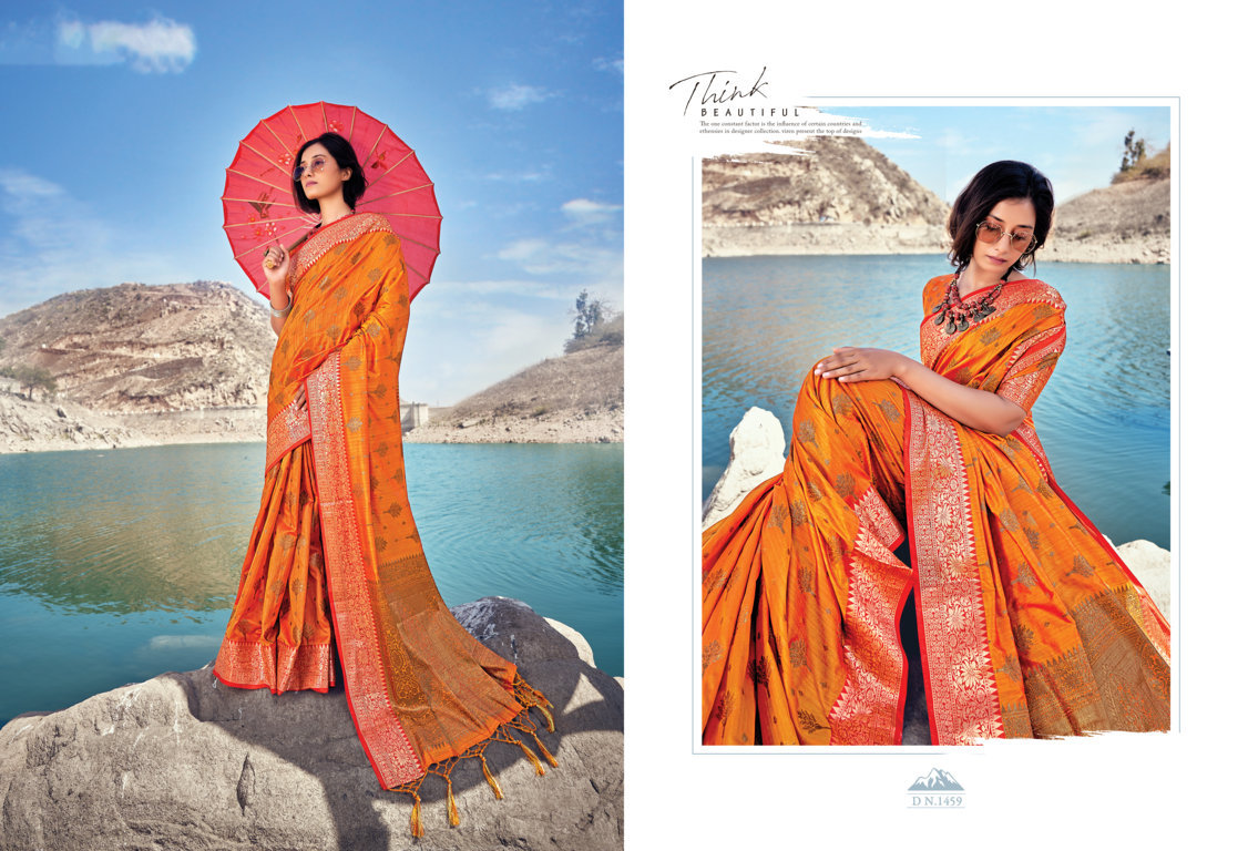 sangam print kahira silk new Banarasi silk graceful look saree catalog