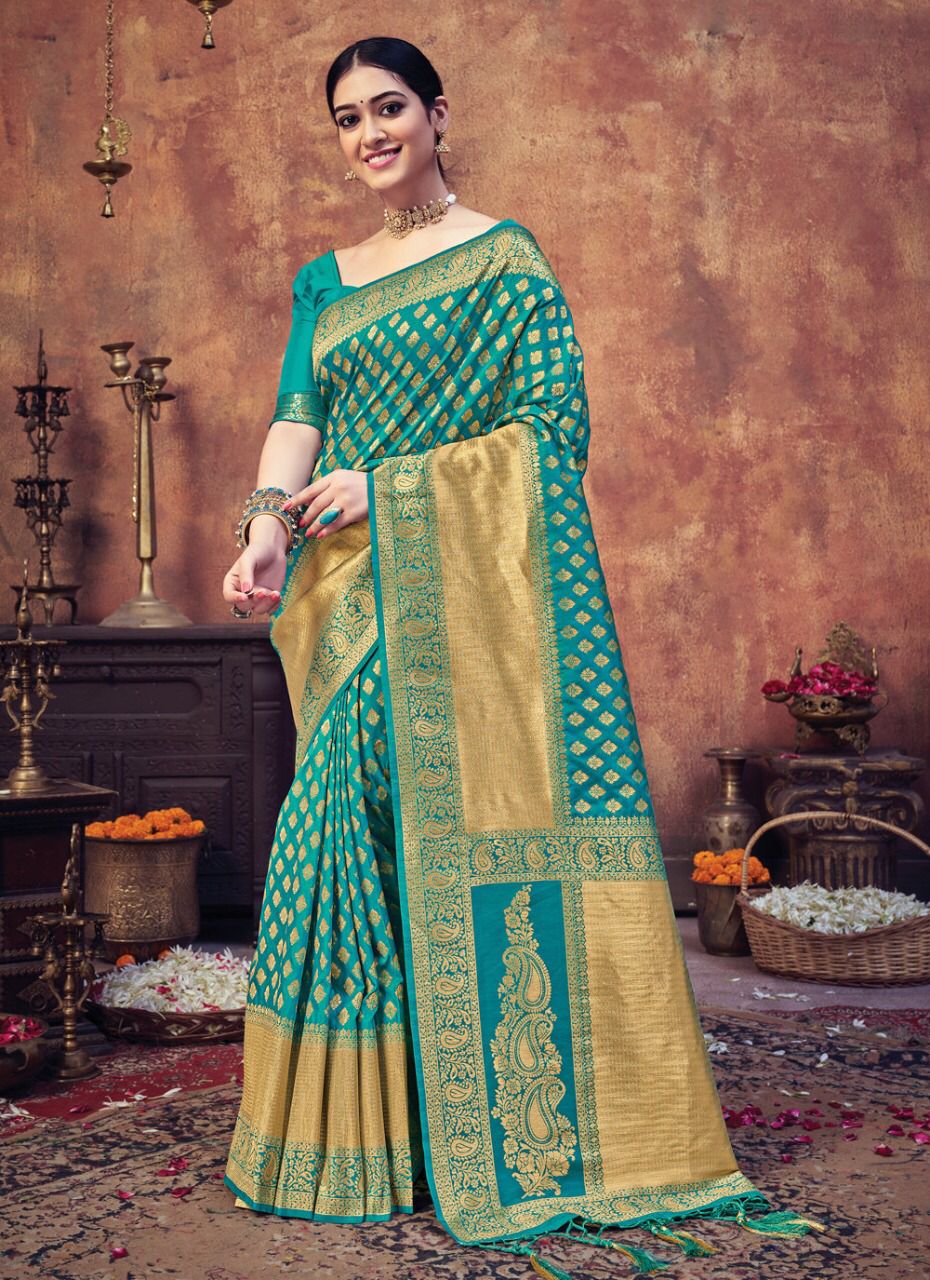 sangam print maharani silk Banarasi silk graceful look saree catalog