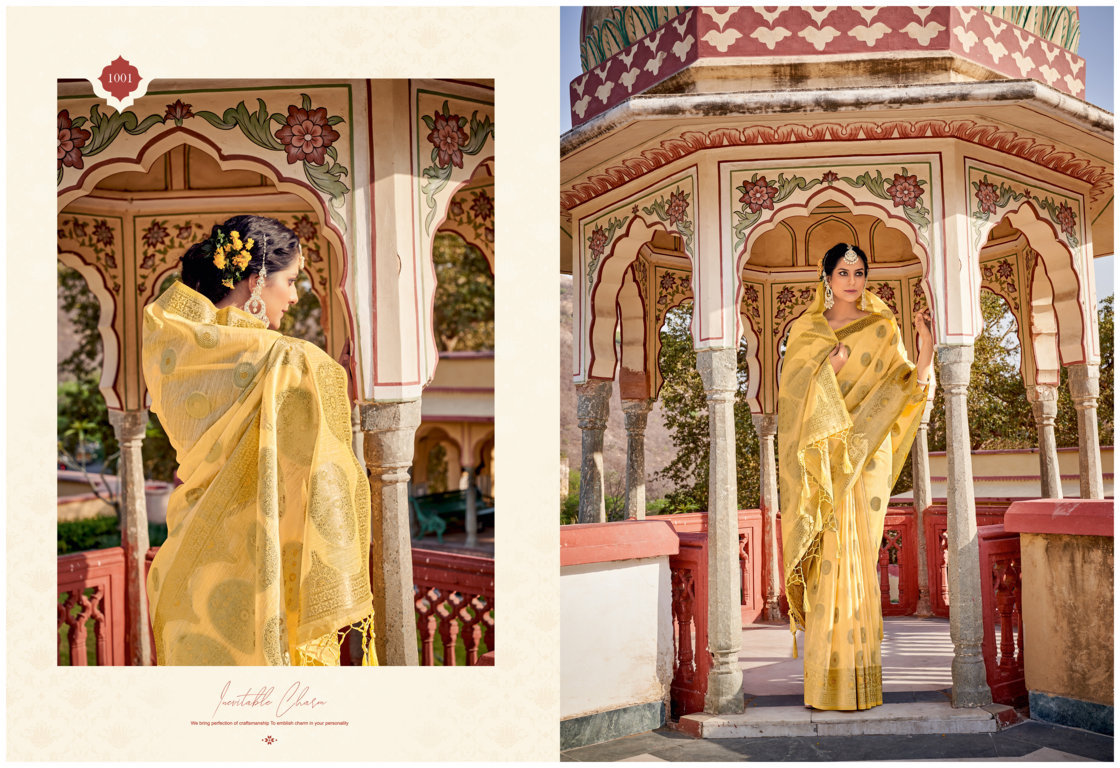 sangam print nilambari silk linen gorgeous look saree catalog