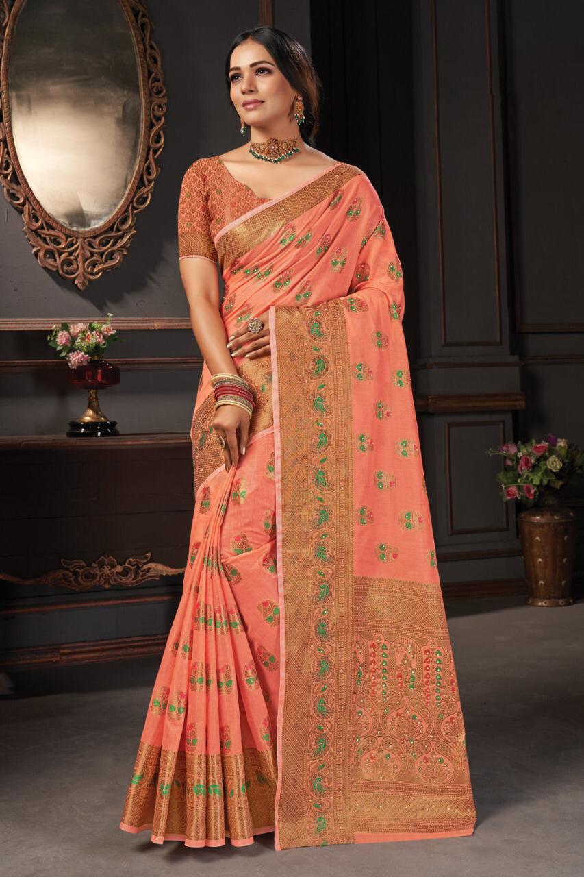 sangam print sahikala cotton attractive saree catalog