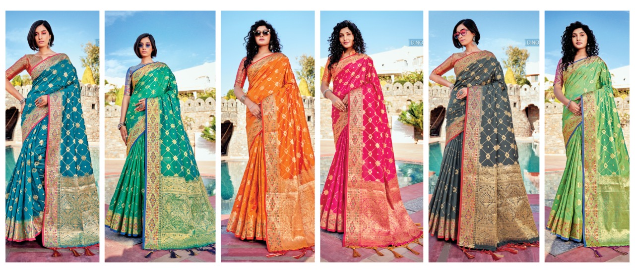 sangam print vasudha silk Banarasi silk graceful look saree catalog